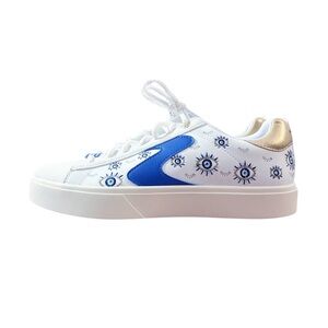 Skechers Eden LX - Evil Eye Blue White Casual Sneakers Women Air Cooled Size 9.5